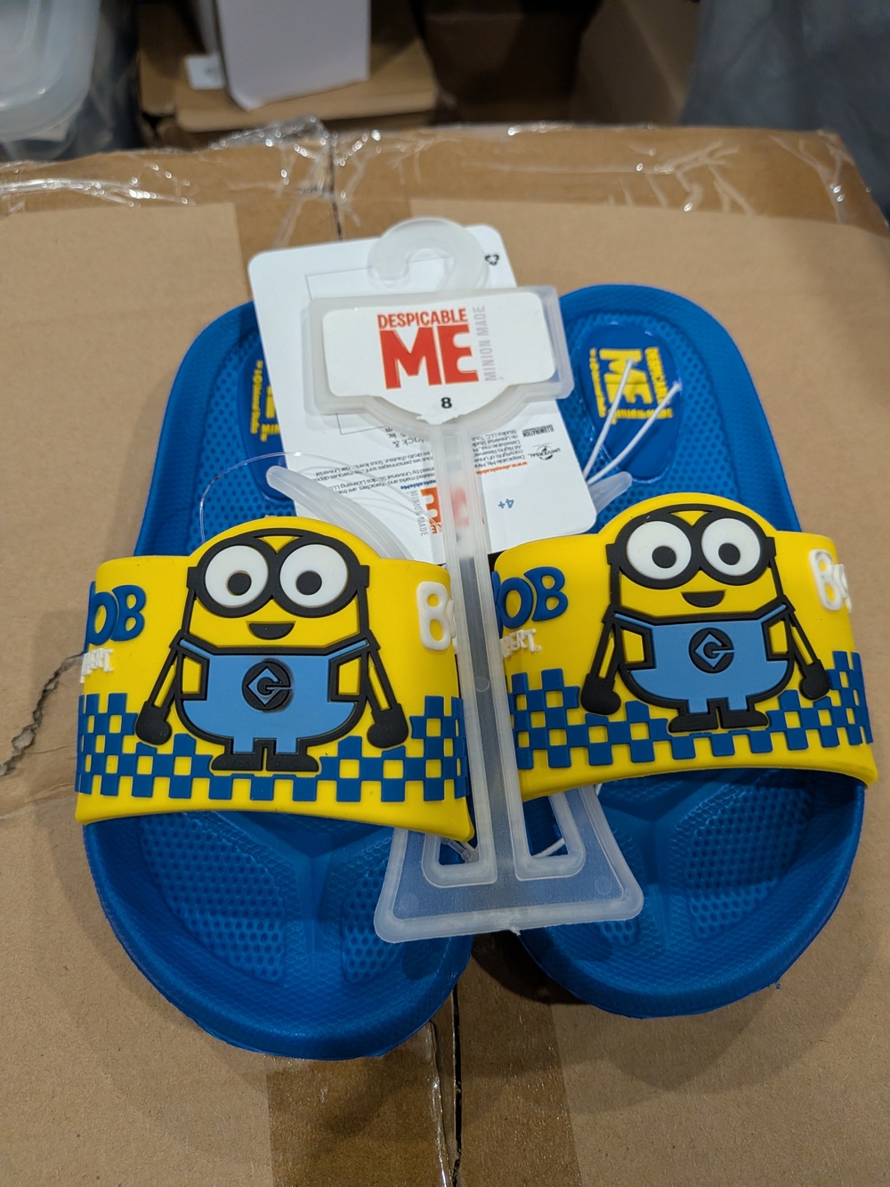 Despicable Me Minion Slide Sandals for Kids, Brand new